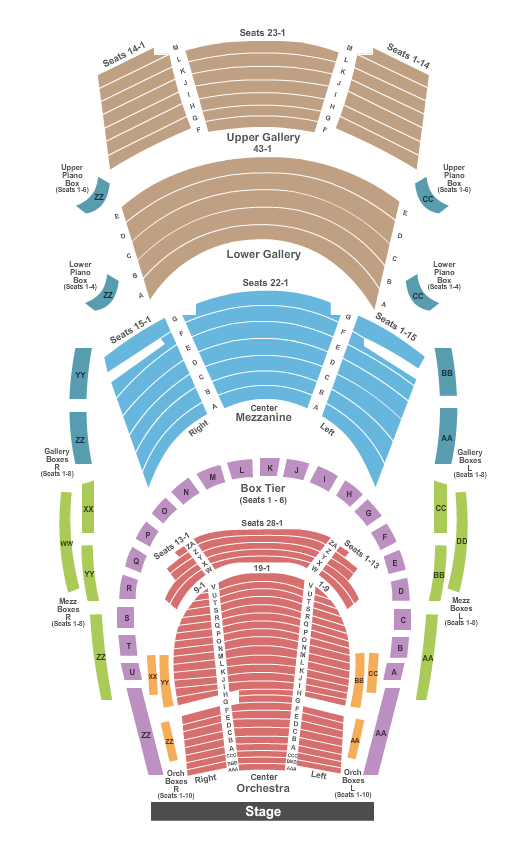 Bass Hall Book of Mormon Seating Chart